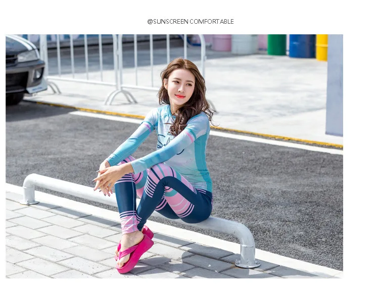 Rashguard женский корейский женский костюм для дайвинга для серфинга купальный костюм Купальники для беременных большой размер, для беременных женщин купальники S-4XL