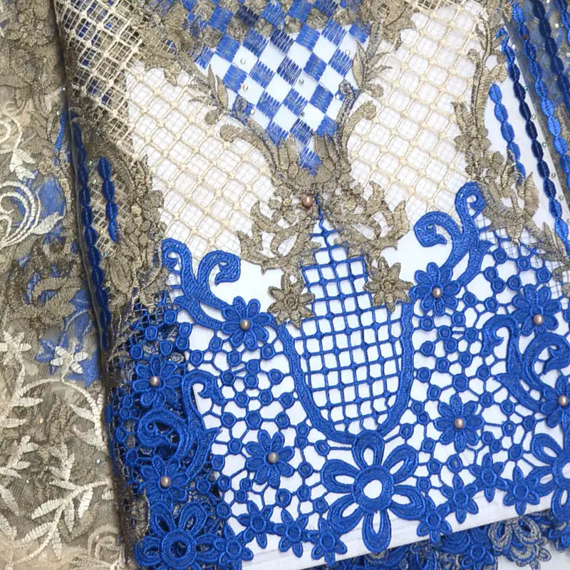 FolaSade Nigerian Lace Fabric 2019 High Quality Embroidered French Net Tulle For Party Dress Wo048 | Дом и сад