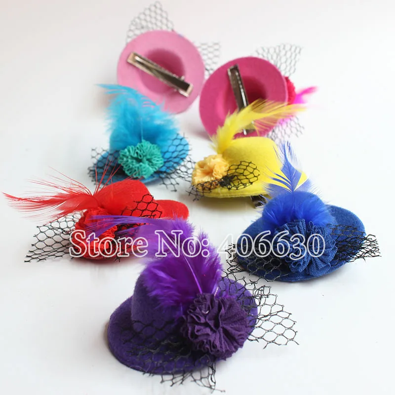 Маленькая миниатюрная шляпа диаметром 5 см аксессуары для волос девочек детские