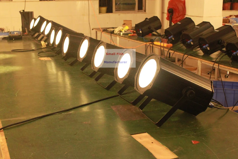 4 Unit LED Par Lights 200W Warm White / Pure Flat DMX512 COB Cans Perfect For Wedding Christmas Holiday | Лампы и освещение