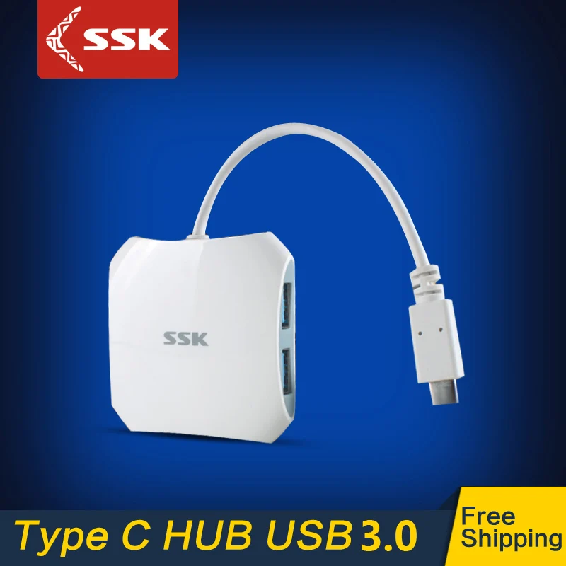 SSK высокоскоростной и производительный 4-портовый концентратор usb 1 Type-C с