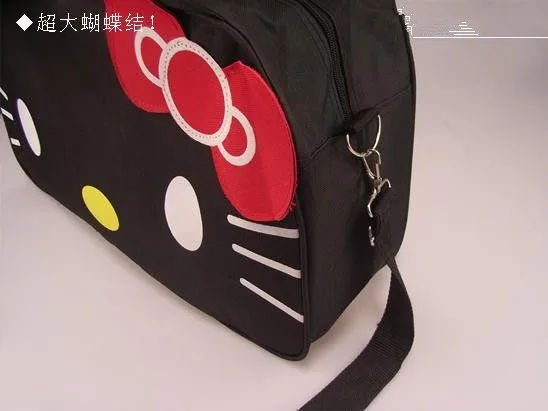 Клатчи Hello Kitty большая Повседневная Сумка-тоут для путешествий женская кожаная