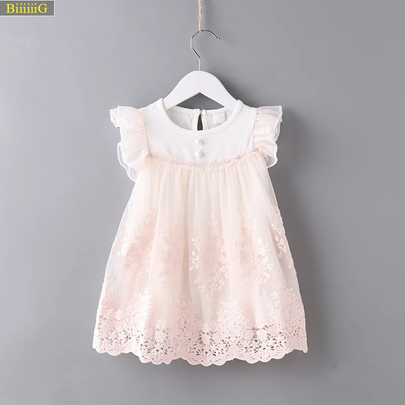 Новые девушки удобные Повседневное воланом рукава летнее платье Мягкий хлопок