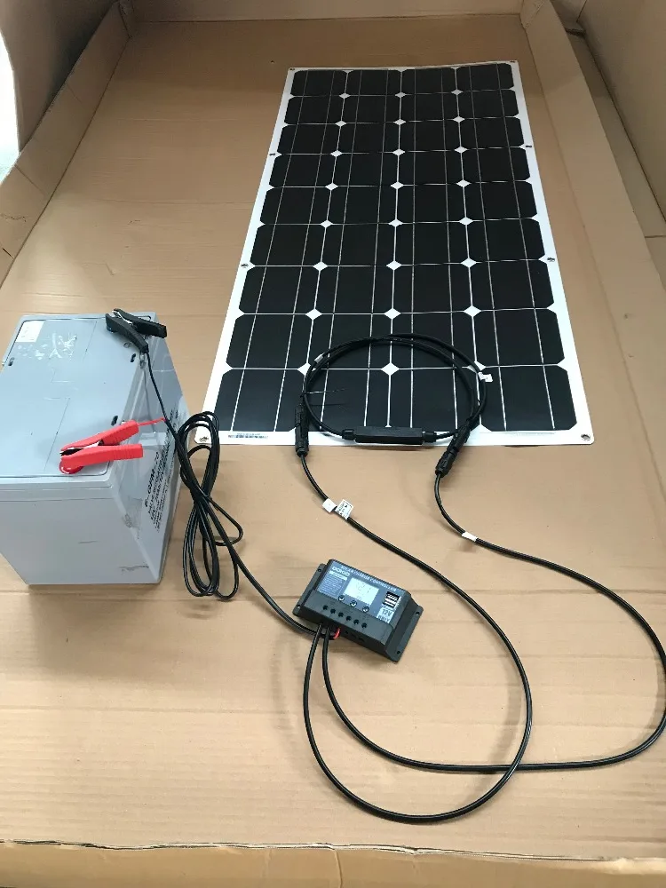 Dokio 12V 100W монокристаллическая гнущаяся Панели солнечные Портативный 100W Панель солнечную энергию(16 V автомобиль/лодка/домашний Панель Солнечный 200 Вт Китай(материк