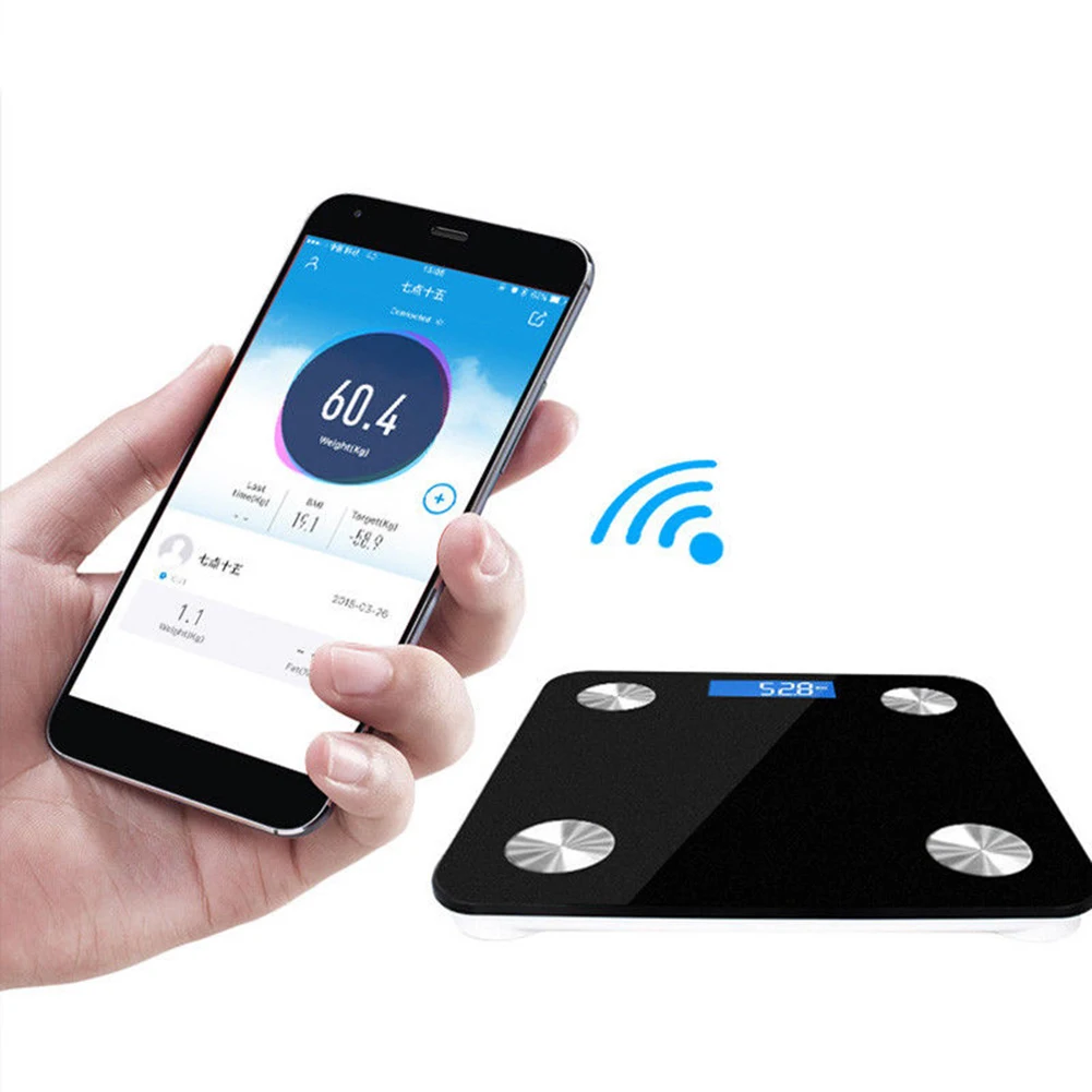 Горячая продажа 180 кг Bluetooth цифровой ванная комната тела жира весы Электронный