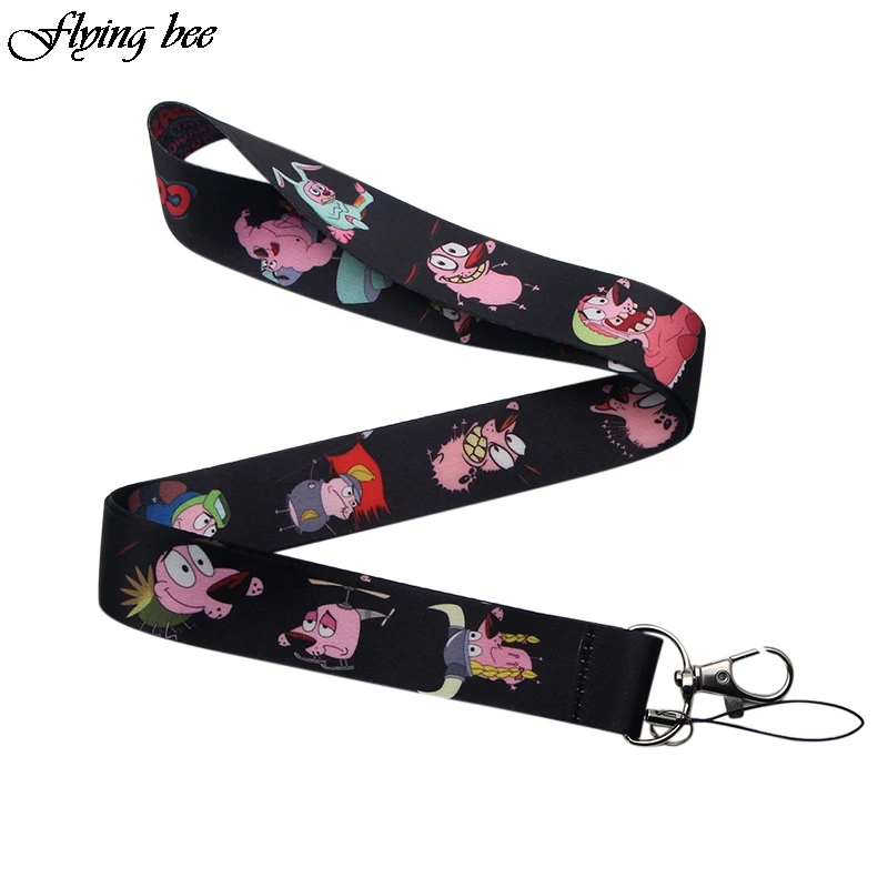 Flyingbee творческая тема мультфильм значок ID Lanyards/Забавный шнурок для телефона