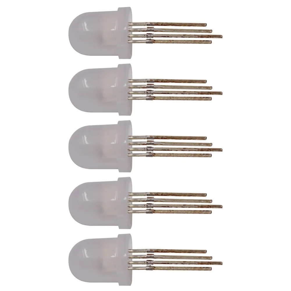 IC APA106 F5 F8 RGB светодиодные бусины 5 в мм 8 круглые полноцветные неоновые пиксели Arduino