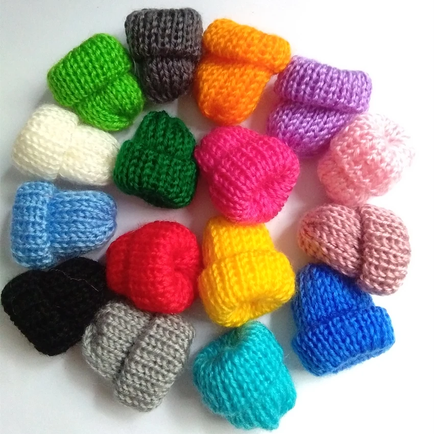 12pcs/lot Cute Small Knitting Hat Connectors For Toy DIY Earrings Brooch Hairwear HandCraft Decor Jewelry Accessories Material | Украшения