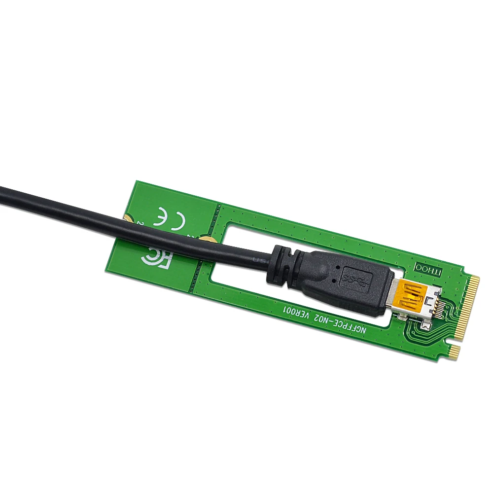 CHIPAL синяя Райзер-карта PCI-E M.2 к USB 3 0 NGFF M Key PCIE 16X 1X удлинитель с 6-контактным питанием