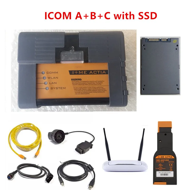Высокое качество ICOM A2 + B C для BMW ODB2 сканер 2018 12 программного обеспечения SSD с WIFI obd2