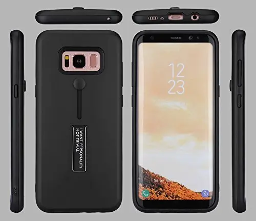 Гибридный чехол для samsung Galaxy S7 Edge S8 Plus IPhone X 8 7 6 6s 5 5S SE с невидимой подставкой тонкое