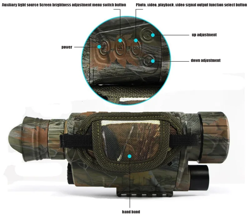 

P1.5-0540 Digital Night Vision BINOCULAR IRLED Night Hunting Camorder 5X40 Zoom Night Vision Device nighthunting Nightvision