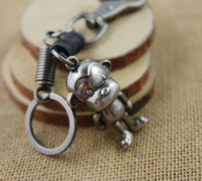 Брелок обезьяна ретро с подвеской на талии милый брелок для ключей женщин llaveros
