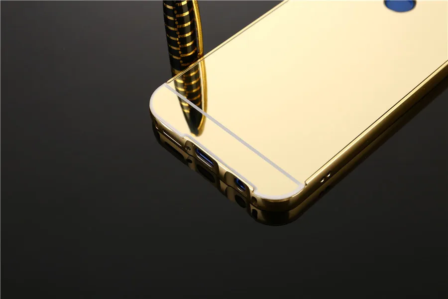 Роскошные зеркальные Чехлы розового золота для Xiaomi Redmi Note 7 алюминиевая