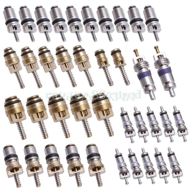 R12 R134A автомобильный Кондиционер A/C шток клапана стержень для удаления шин набор