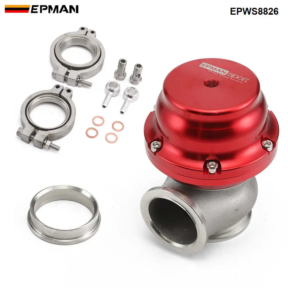 Красный Epman Racing 44 мм турбонаддув коллекторная выхлопная труба Turbo Boost V-band зажим сточные ворота EPWS8826 - Цвет: Красный