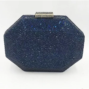 Blue XIYUAN, полигон, кристалл, женский зеленый клатч, сумка, Модный женский кошелек для телефона, элегантный клатч, кошелек, вечерние сумки и кошельки - Цвет: Blue