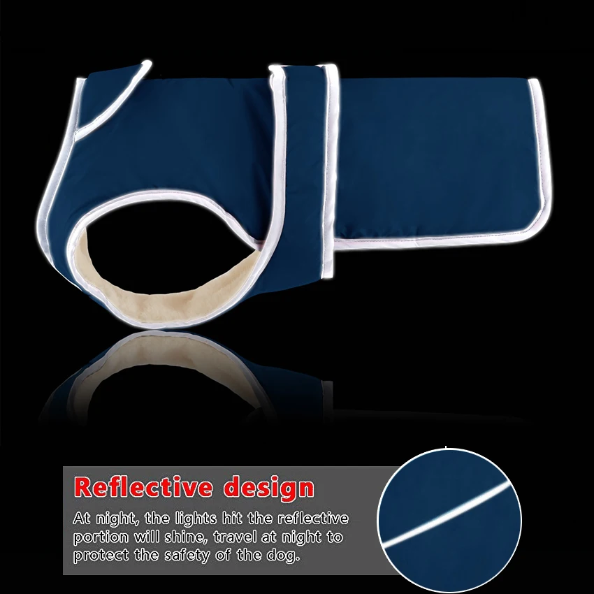 Dog Clothes Winter Waterproof Reversible Pets Jacket Coat Soft Warm Fleece Vest Clothing for Medium Large Dogs Supplies | Дом и сад