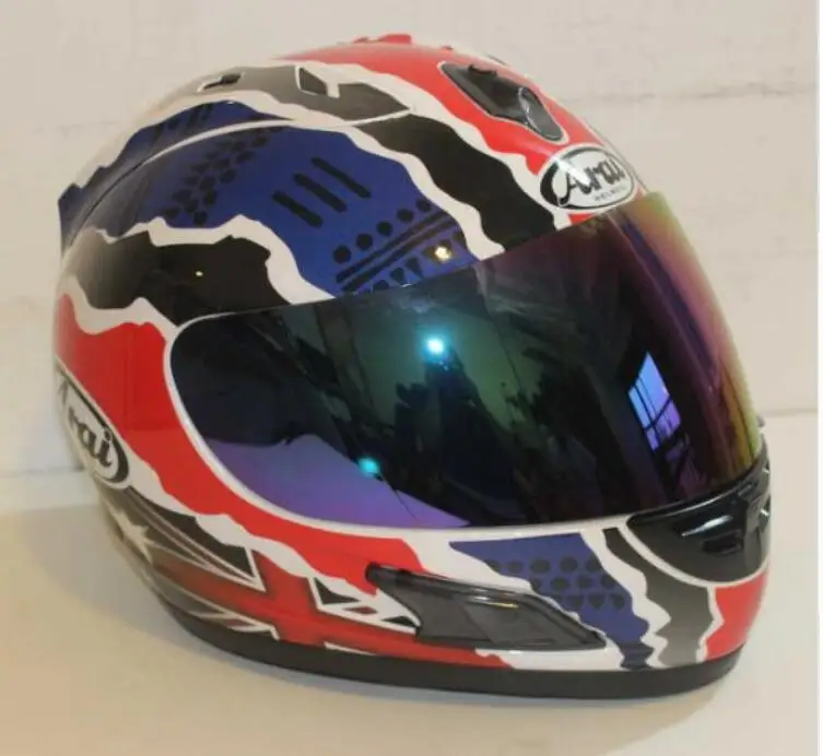 Мотоциклетный шлем полный шлем arai мотоциклетный полный шлем сертификации ECE Синий - Цвет: 4