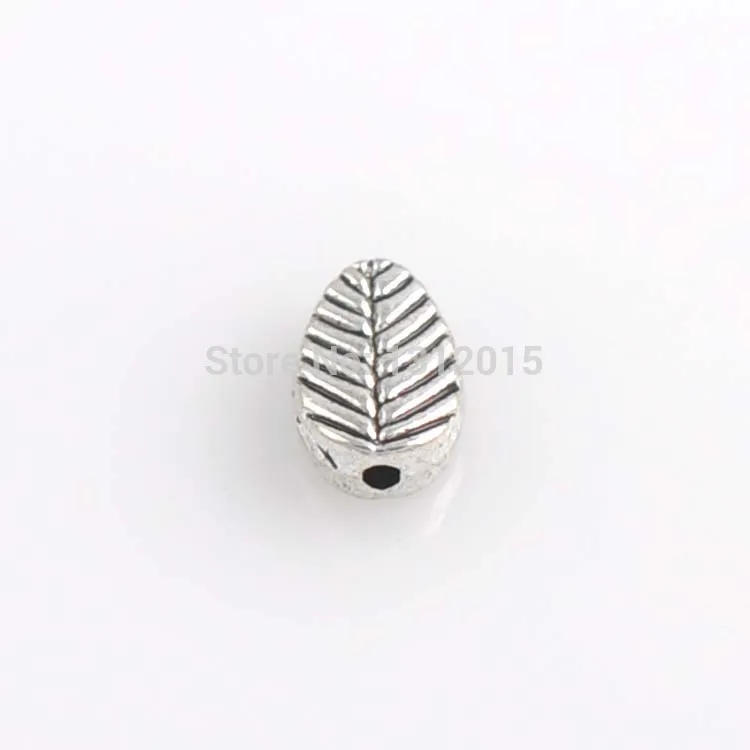 

Wholesale Beads!Hot sell Antique Silver Alloy Spacer Beads Leaf Jewelry accessories 8x6mm,50Pcs,YTC0147