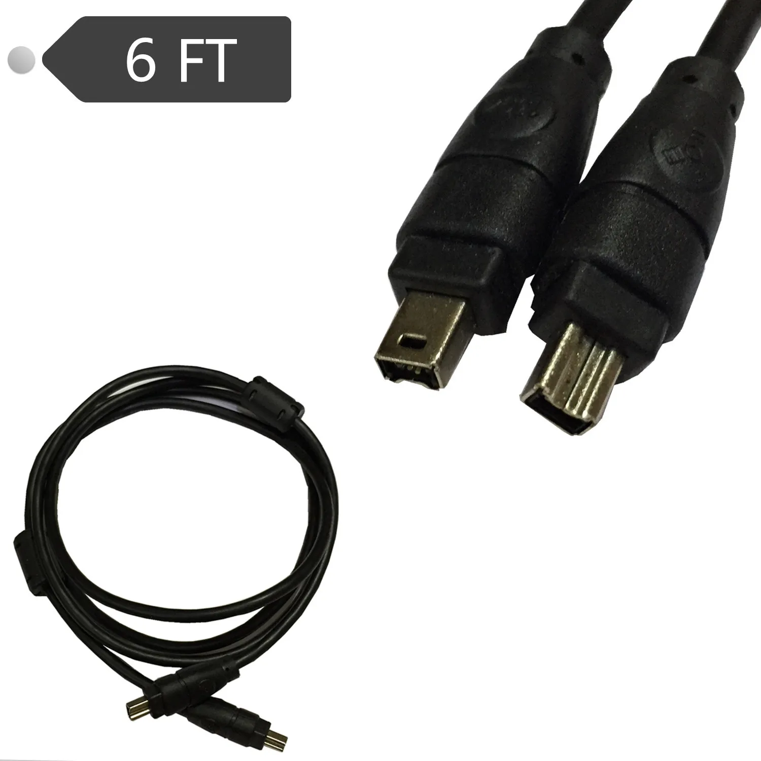 1 8 м 4 5 черный IEEE 1394 Firewire 400 к кабелю контактный/4 контактный штекер/штекер|firewire