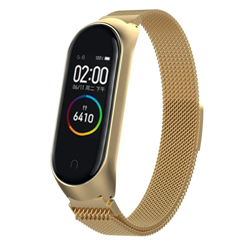 Браслет Mi Band 4 с Миланской петлей металлический ремешок для смарт часов браслет