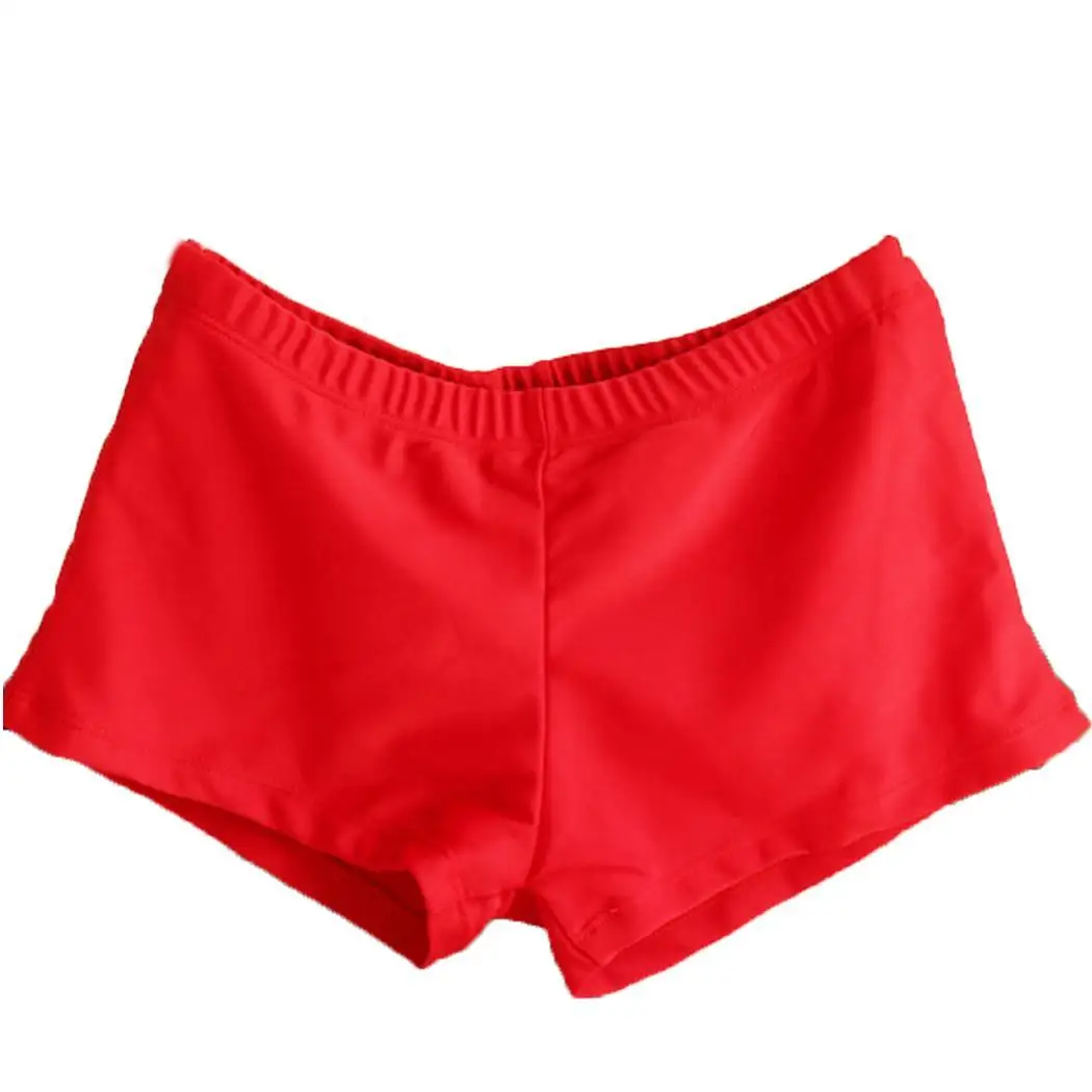 Женские летние однотонные шорты с эластичной резинкой на талии для плавания |