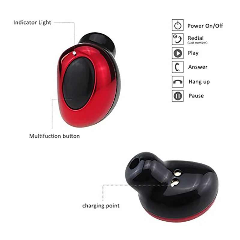 VTIN мини беспроводные Bluetooth наушники в ухо наушник невидимая гарнитура Громкая