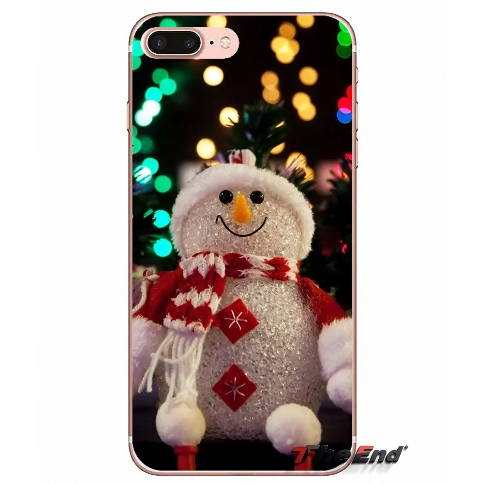 Для huawei G7 G8 P7 P8 P9 Lite Honor 4C 5X 5C 6X Коврики 7 8 9 Y3 Y5 Y6 II 2 Pro 2017 Kawaii праздники Снеговики