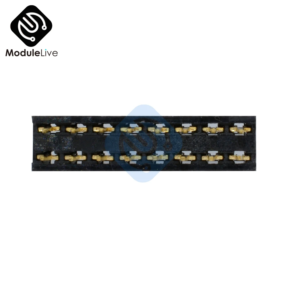 100 шт. 2X8 Pin 16P 2 54 мм двухрядная Женская прямая головка шаг розетка полоса|strip| |