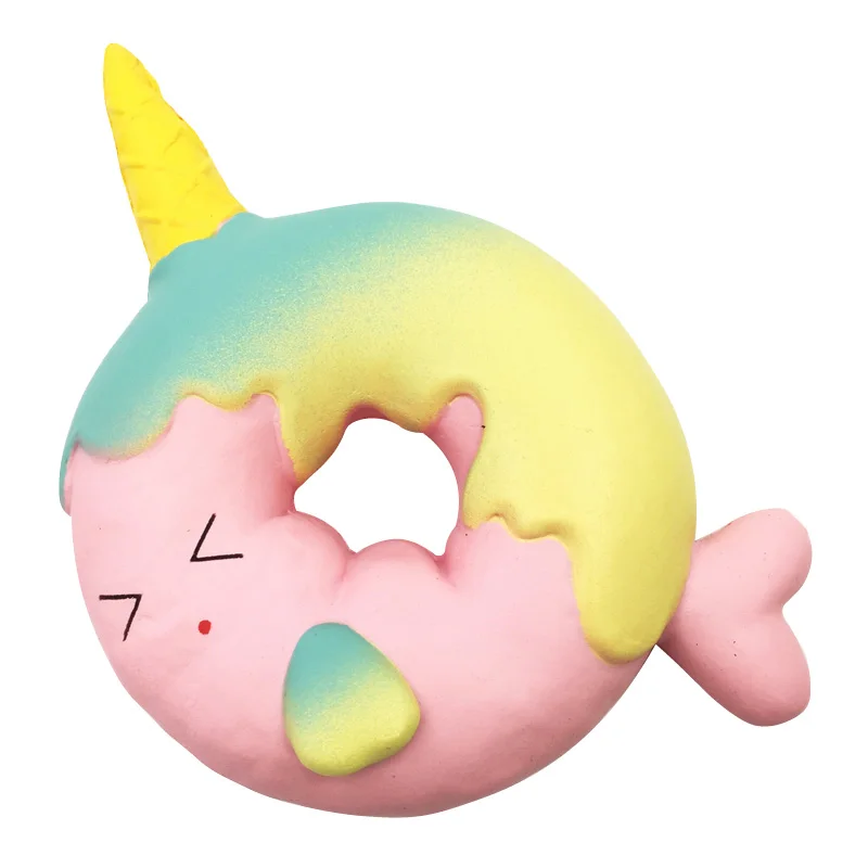 Kawaii Сжимаемый Единорог пончик радужные цвета детские сжимаемые игрушки оптом |