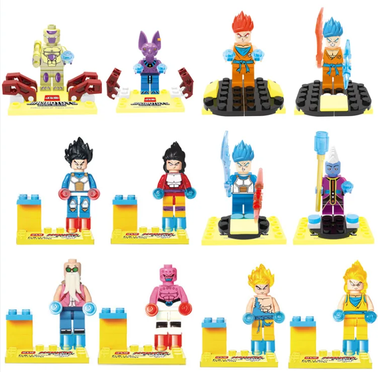 Kitoz Dragon Ball Z Super Saiyan Son Goku Vegeta Krillin Chiaotzu Tien Shinhan игрушка фигурка строительный блок |