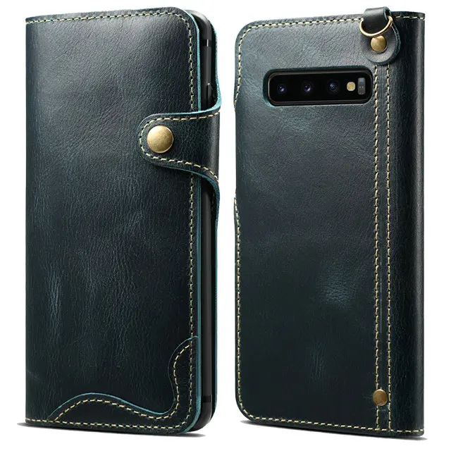 Натуральная кожа для Coque samsung Note 10 Plus Чехол Флип Etui samsung S10 чехол Роскошный для samsung Galaxy S10 чехол S 10+ Note10+ 5G