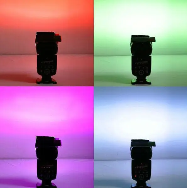 Biosafe цветной фильтр вспышки Универсальный для Canon Nikon Sony DSLR камеры 12 шт LED 4X6cm
