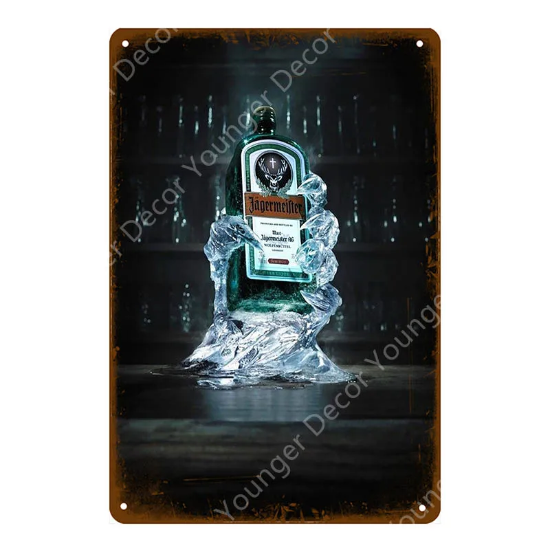 Jagermeister голова оленя металлический плакат Jager бомбы винная тарелка винтажная Настенная Наклейка Паб Бар домашний декор напиток Пиво Виски жестяные знаки
