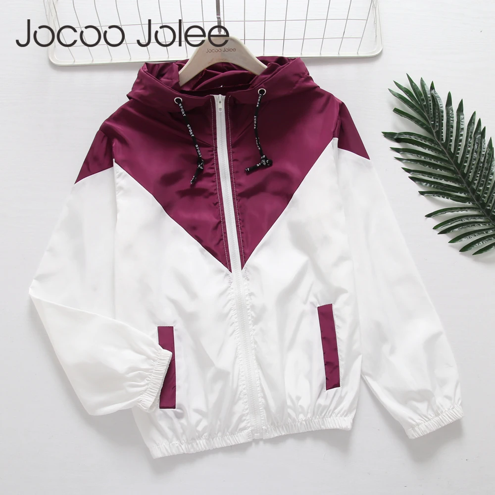 Jocoo Jolee 2018 модная женская куртка с капюшоном Повседневная ветровка пальто осенняя