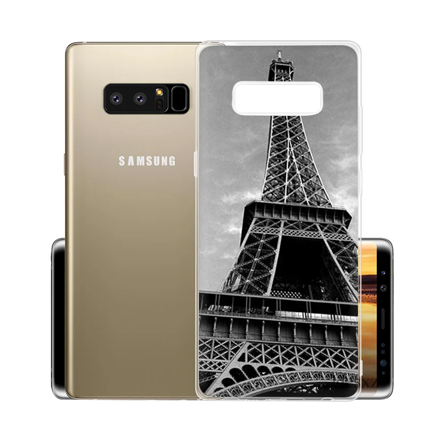 Чехол для телефона с Эйфелевой башней Samsung Galaxy S3 S4 S5 S6 S7 Edge S8 S9 Plus Note 8
