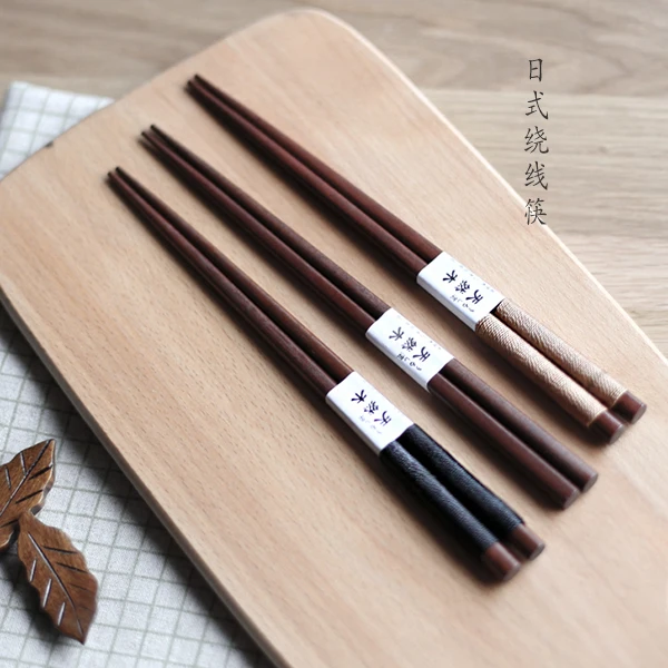 Деревянные палочки для еды с хлопковой нитью одна пара 22 5 см|wooden chopsticks|sushi