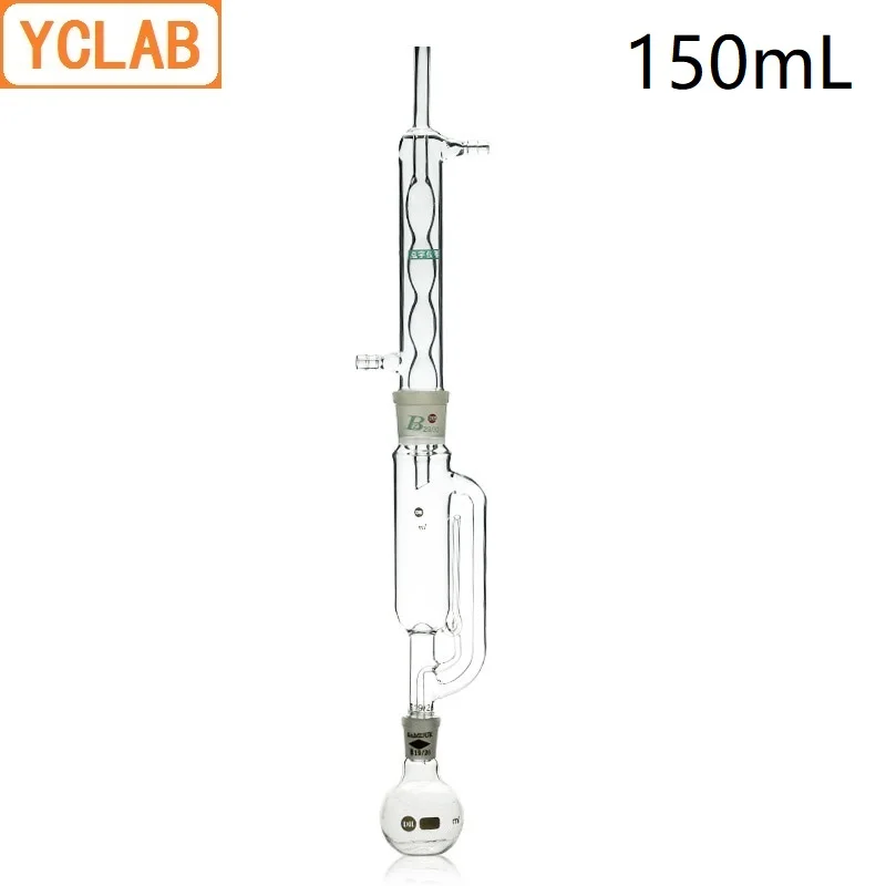 YCLAB 150mL Extraction Apparatus with Bulbed Condenser and Ground Glass Joints Laboratory Chemistry Equipment