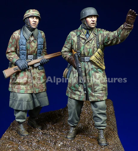 [Loong Way миниатюры] Alpine Miniatures 35249 Fallschirmjaeger Ardennes набор (2 фигурки) (1/35 весы) миниатюрные