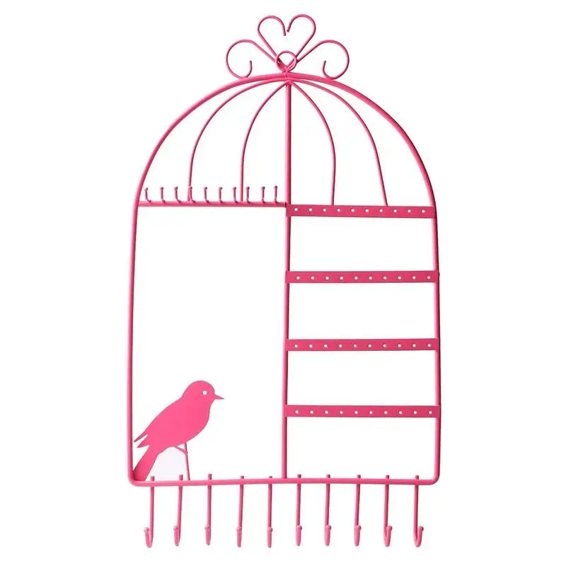 Серьги ожерелье держатель клетка настенное крепление ювелирные изделия