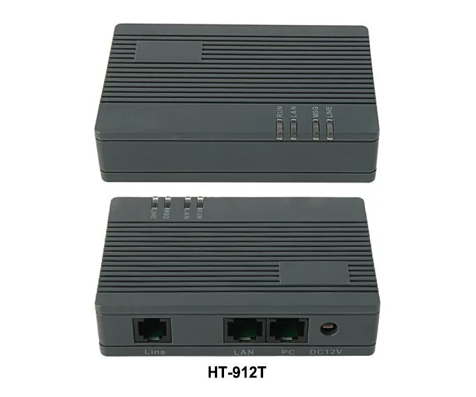 

HT 912T 1-Fxs VoIP Gateway One Fxs HT-912T Support SIP and H.323 protocols