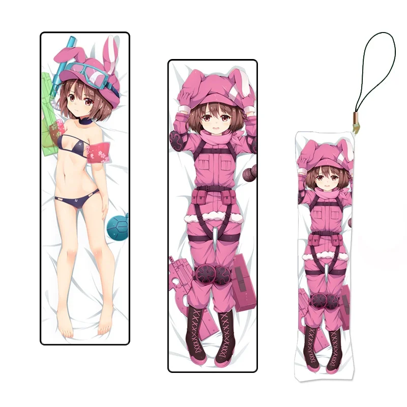 SAO GGO Sword Art Online милый Karen Kohiruimaki аниме мини Dakimakura брелок подушка с подвесным