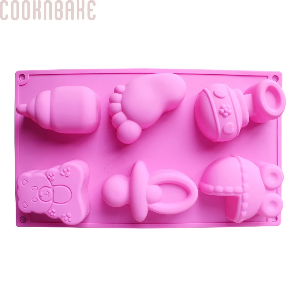 COOKNBAKE baby силиконовая форма для мыла ручной работы медведь пудинг торт