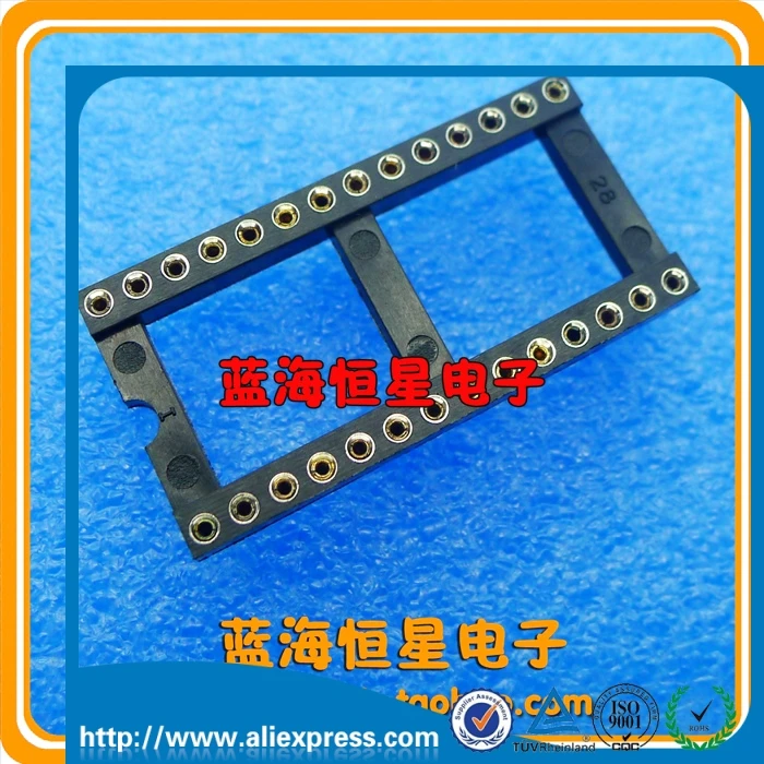 (Широкий) 28P круглое отверстие IC Блок Чип Держатель DIP 14 гнездо DIP28|socket dip28|ic socketsocket