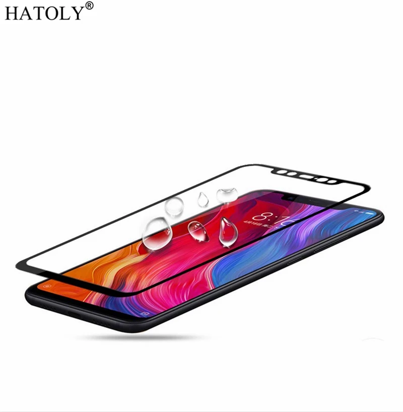 2 шт. закаленное Стекло для xiaomi mi 8 Экран протектор полное покрытие 3D изогнутая