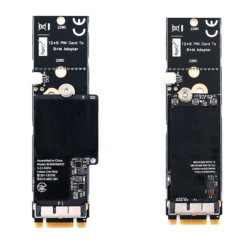 Новинка BCM94360CD BCM94360CS2 BCM943224PCIEBT2 12 + 6 Контактный Модуль беспроводной Bluetooth WiFi для M.2