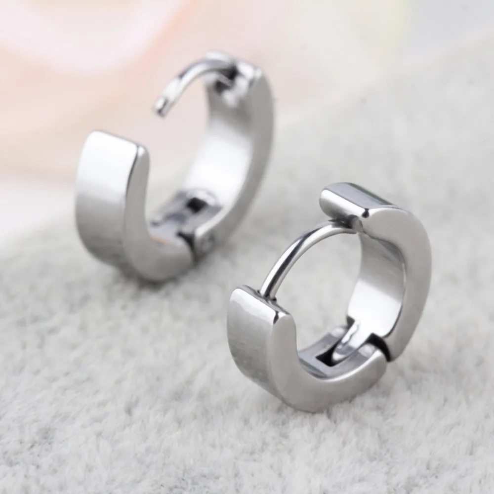 1 пара носков в стиле панк для мужчин из нержавеющей стали серьга-гвоздик