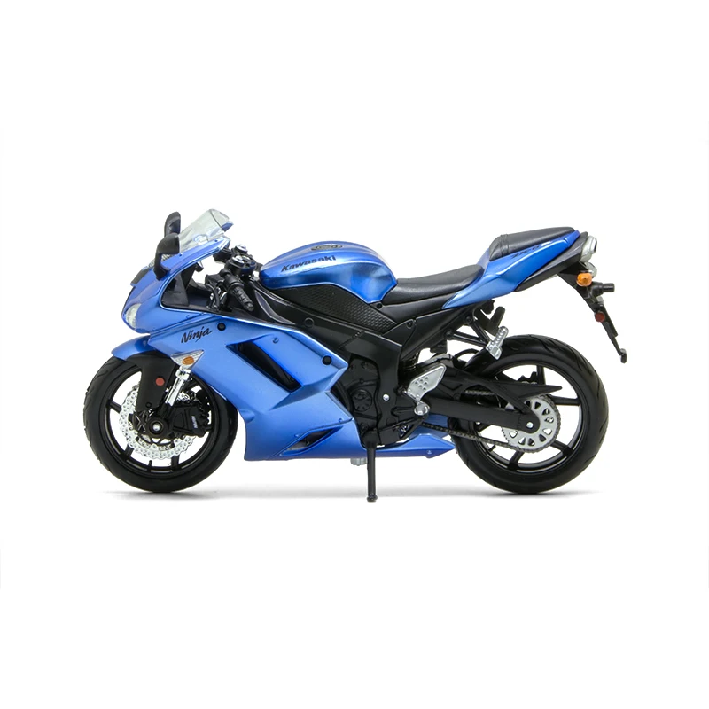 Синяя модель мотоцикла Maisto Kawasaki Ninja ZX6R масштаб 1:12 литая металлическая