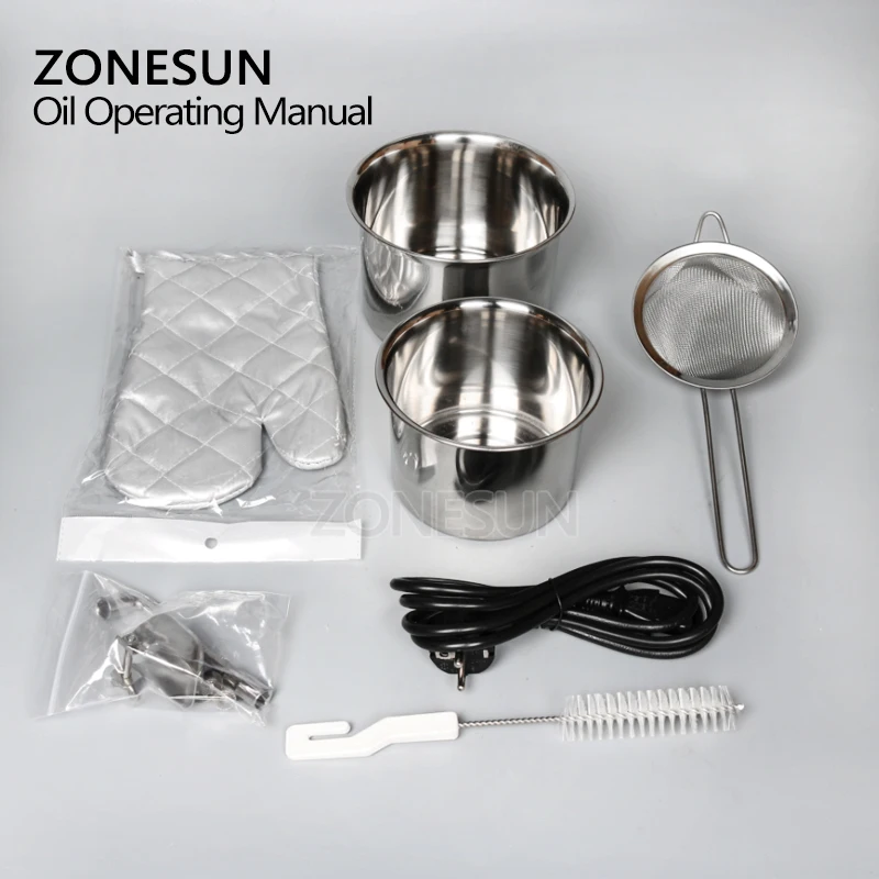 ZONESUN 1500 Вт автоматическая машина для извлечения мазута из нержавеющей стали